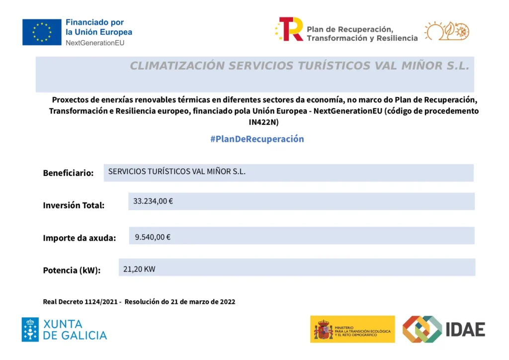 Subvención INEGA 
